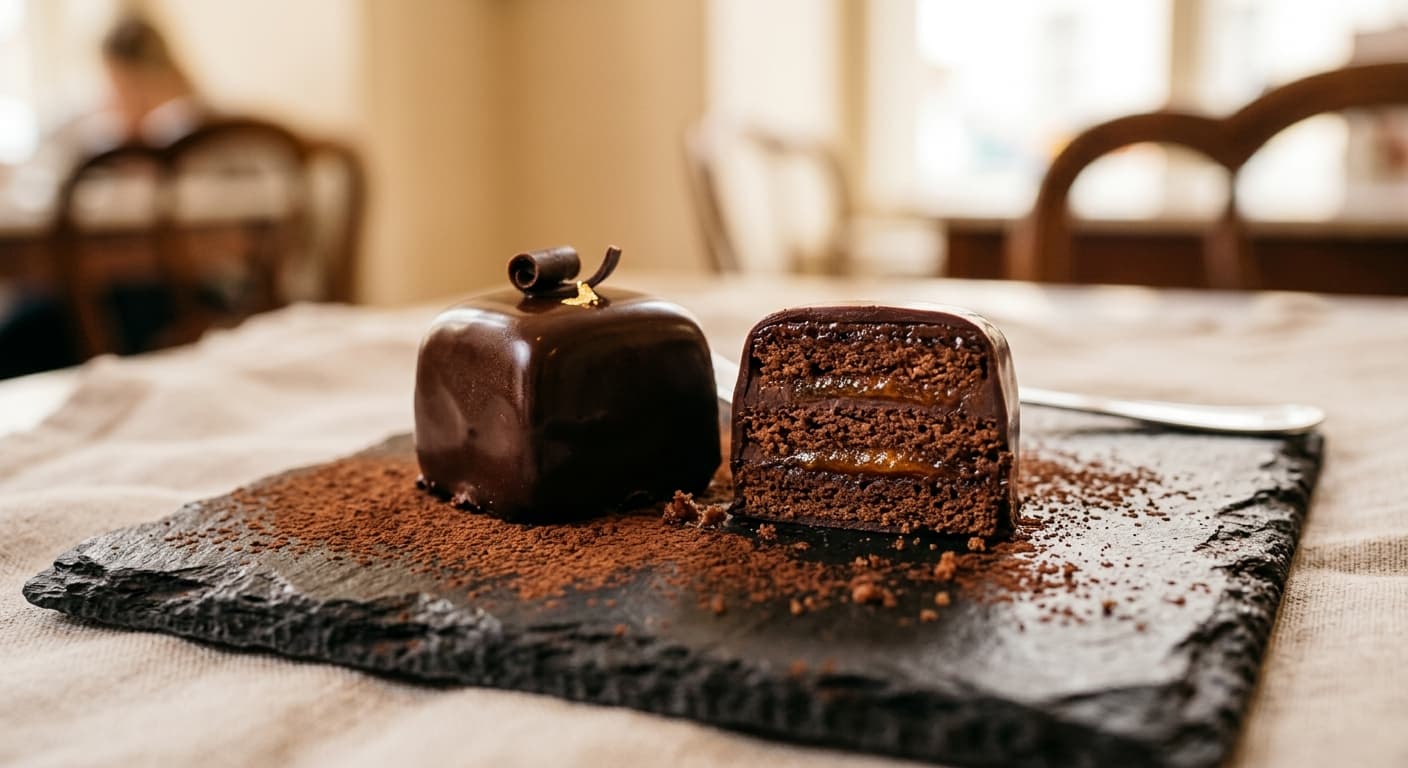 Sachertörtchen Praline